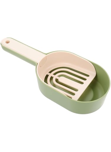 Oasisgalore 1 Set Cat Litter Shovel Cat Litter Picker Pet Litter Dustpan Cat Sand Shovel Portable Hamster Sifter Scoop Green Litter Scoop Pet Cleaning Scoop Cat Scooper Poo Cleaning Shovel Pp