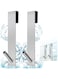 YEPREM Amzuia 2Pcs Shower Glass Door Hooks - 5.1 Inches Extended Shower Door Hooks - Shower Hooks - No Drilling Shower Hooks - Glass Door Hook,for Bathroom Frameless Glass Shower Door
