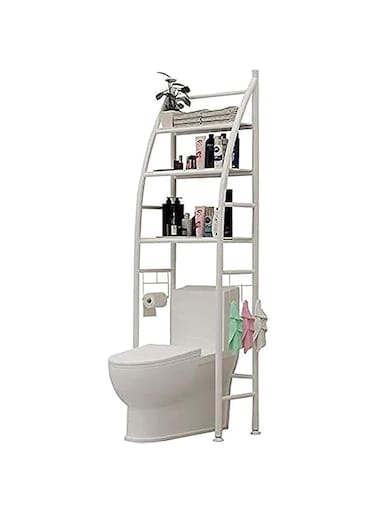 ARTC 3 Shelf Bathroom Space Saver,Over The Toilet Rack,Bathroom Corner Stand Storage Organizer Accessories,The Washing Machine,Bathroom Tower Shelf (Sailboat Toilet Rack)