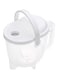 Rice Washing Bowl With Strainer Cover White/Clear