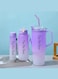 LLC Tau, Plastic Tumbler &amp; Water Bottle Set &acirc;&euro;&ldquo; 40oz, 30oz, 20oz tumbler with Handle &amp; Straw, BPA-Free, Leakproof, Insulated for Travel, Sports, School, Work, and Outdoors &acirc;&euro;&ldquo; 3-Pieces Bottle(Purple)