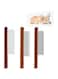 JCD 3pcs Grooming Comb for Pets, Solid Wood Cat Combs with Wide &amp; Narrow Rounded-Tip Teeth Pet Hair Comb Metal Flea Lice Comb for Cats Dogs Rabbits Tangled Hair (3 Sizes)
