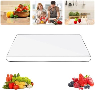 Les-Theresa Acrylic Transparent Chopping Board - 45 x 35 x 3 cm