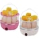 Electric Egg Boiler 14 Eggs 350W Double Layer Steamer Auto Shut-Off Multi Cooker BPA Free Lid