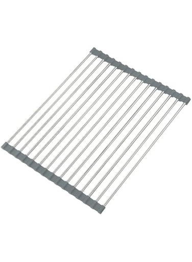 O Ozone Kitchen Sink Drainer Rack Foldable Over the Sink Vegetable Dish Drainer [ Foldable Drying Rack ] (Medium)