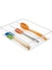Idesign Linus Kitchen Drawer Organizer For Silverware, Spatulas, Gadgets - Clear