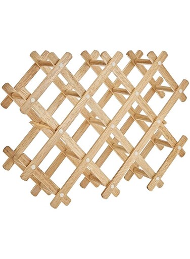 Harmony 2724623300207 Wine Bottles Rack, Brown, Wood