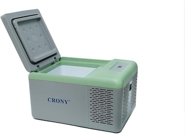 كروني ثلاجة صغيرة محمولة C9-9 لتر، ثلاجة 12 فولت، 10 كوارت (9 لتر)، تبريد سريع 12 فولت، مبرد سيارة، تيار مستمر 12/24 فولت للاماكن الخارجية والتخييم والسيارة الترفيهية والشاحنات والقارب