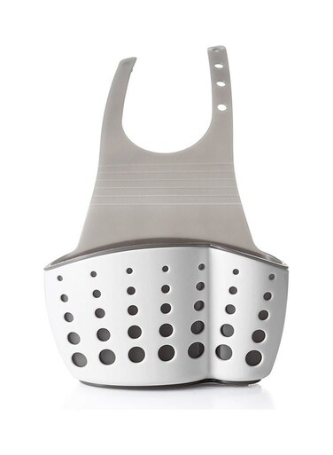 Sink Shelf Soap Sponge Drain Rack Bathroom Sucker Storage Holder White 15*15*15cm