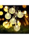 LOVE LOVE BELOVED Solar String Lights Outdoor 50 LED 7M Crystal Globe Lights with 8 Lighting Modes, Waterproof Solar Powered Patio Lights for Garden Yard Porch Wedding Party Decor (warmwhite)