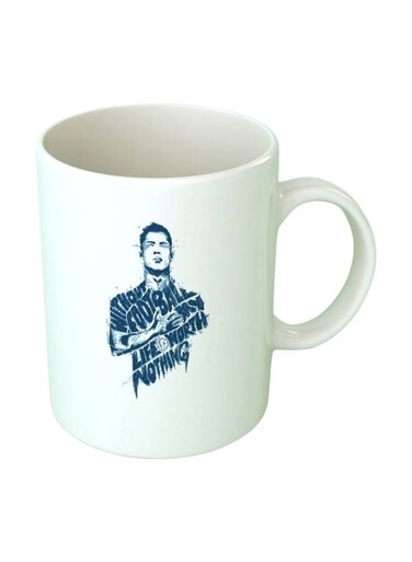 Print Ronaldo Printed Mug White/Grey