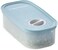 Essentials Oval Shape Time Keeper Storage Box, 320 ml Capacity, Clear/Blue