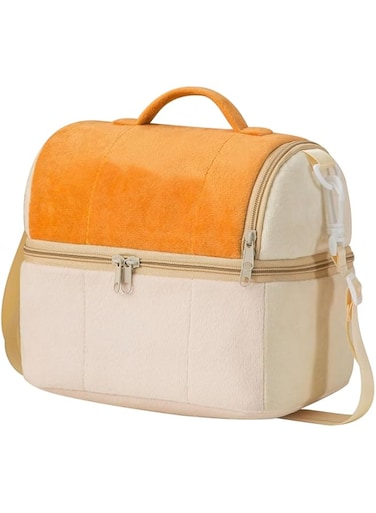 Wesoke Insulated Lunch Bag for Women Men, Reusable Lunch Cooler Tote Bag for Adults, Double Deck Cooler, Leakproof Lunch box with Adjustable Shoulder Strap for Work Office Picnic Hiking Beach Camping