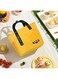 VIO Insulated Waterproof Lunch Bag, Thermal Reusable Lunch bag for Office Work School College Travel Picnic, Small Cooler Tote Bag for Men Women Boys Girls Indoor Outdoor (Yellow)