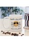 Ceramic Mug with Humorous Arabic "No Time for Sadness" Design coffee mug in white colour