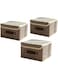 Jorunb Clothes Organizer Drawer with Cover, Foldable Fabric Storage Boxes Cloth Storage Organizer Drawer Storage Cubes, Wardrobe Clothes Organizer Toys Storage Bin for Underwear Socks (3pc)