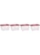 Cosmoplast 22L Clear Plastic Storage Box with Wheels &amp; Lockable Lid Set of 4