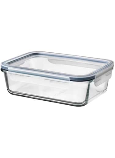 Food Container With Lid, Rectangular Glass/Plastic1.0 L
