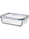 Food Container With Lid, Rectangular Glass/Plastic1.0 L