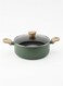 24cm Casserole with Glass Lid - High-Quality Non-Stick Aluminium Pot for Healthy Meals, Even Heat Distribution, Durable, Easy to Clean, Ideal for Soups, Stews, Saut&Atilde;&copy;ing &amp; Home Cooking