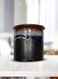 And Twine Royal Black Blue Shaded Circular Canister Set of 2