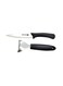 2-Piece Utlity Knife Set Silver Black 26cm