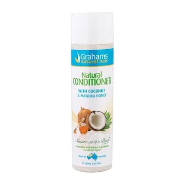 Grahams Natural Hair Conditioner with Coconut &amp; Manuka Honey, 250ml