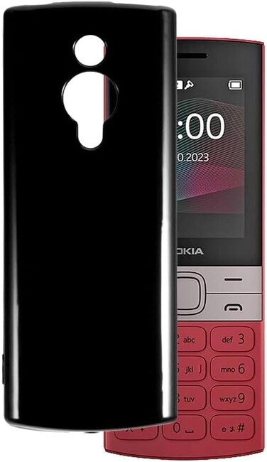 Nokia 150 2023 Case, Thin TPU Cover with Camera Protection Anti-Scratch Slim Soft TPU Silicone Matte Shockproof Bumper Phone Case for Nokia 150 2G (2023) Black