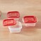 LocknLock EzLock 250ml Square Food Storage Containers &ndash; Set of 3, Stackable &amp; Microwave-Safe
