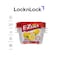 LocknLock EzLock 250ml Square Food Storage Containers &ndash; Set of 3, Stackable &amp; Microwave-Safe