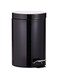 Vague Stainless Steel Pedal Bin, 3 Litre Capacity, Black