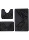 3 Pcs Bath Mats,Bathroom Rug Sets, Bathroom Mat, Bath Rugs Set for Toilets, Soft and Extra Absorbent Non-slip Microfiber Plush Floor Mats, Elegant Look Bathroom Door Mats