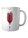 Print Printed Ceramic Mug White/Red/Silver