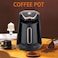 Electric Turkish Coffee Maker, 300ml Capacity, One-Button Operation, 4-Cup Coffee Machine - Black

