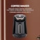 Electric Turkish Coffee Maker, 300ml Capacity, One-Button Operation, 4-Cup Coffee Machine - Black


