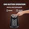 Electric Turkish Coffee Maker, 300ml Capacity, One-Button Operation, 4-Cup Coffee Machine - Black

