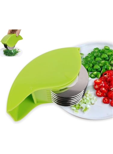 Manual Vegetable Chopper Roller for Parsley, Cilantro, 2024 Parsley Chopper, 1PC, Green
