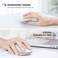 TECKNET Bluetooth Mouse, 4000DPI Wireless Mice for Laptop 2-in-1(BT 5.0/3.0+2.4Ghz) Computer Portable PC Mouse Wireless with USB Receiver for Mac (USB-A+Bluetooth), White