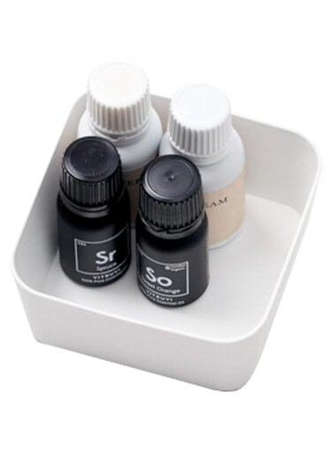 YAMAZAKI home Tower Amenity Tray S White, Small