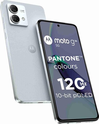 Motorola Moto G84 5G, Dual SIM 8GB RAM 256GB ROM, Marshmellow Blue - International Version