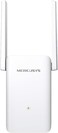 MERCUSYS ME80X Wi-Fi 6 WLAN Amplifier AX3000 Dual Band Repeater (574Mbps at 2.4GHz, 2402Mbps @5GHz), Gigabit Port, App Control, Signal Strength Indicator, Ap Mode