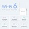 Mercusys ME60X AX1500 Wi-Fi 6 Range Extender, 1201Mbps at 5 GHz, White
