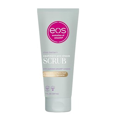 Eos Cashmere Skin Collection Pre-Shave Scrub- Vanilla Cashmere Scented, Body Scrub, 7 Fl Oz