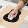 EooCoo Mouse Pad with Gel Pad Rest Wrist Support and Anti Slip Silicone Base, Durable and Washable Ergonomic Mouse Mat, Matt Mousepad Desk Accessories for PC Laptop Computer Mice - Black