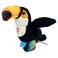 Happy Yappers Toucan Interactive Plush Bird Toy (Black)