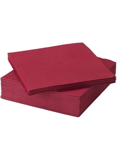 IKEA Fantastisk Paper Napkin, Dark Red