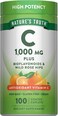 Nature's Truth Vitamin C with Bioflavonoids &amp; Rose Hips, Tablets, 1,000 mg, 100 Count