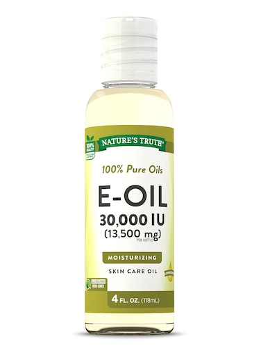 Nature's Truth Vitamin E Oil for Skin 30,000 IU, 100% Pure, 4 oz, Lemon Scented, GC/MS Tested
