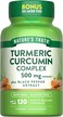 Nature's Truth Turmeric Curcumin Complex 500mg Plus Black Pepper Extract, 120 Count