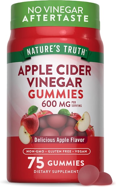 NATURE`S TRUTH APPLE CIDER VINEGAR GUMMIES 600MG 75GUMMIES